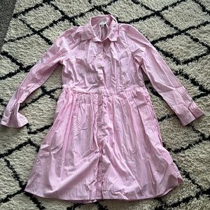 J crew factory Striped Button up dress